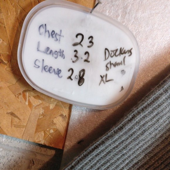 Classic Shawl Collar sweater gray long sleeve sweater size XL - Picture 5 of 10